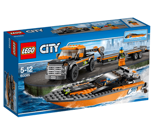 bygning Ødelæggelse Uganda LEGO City 60085 Firhjulstrækker med motorbåd